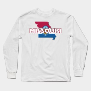 Missouri Colored State Long Sleeve T-Shirt
